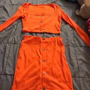 Neon orange 2 piece